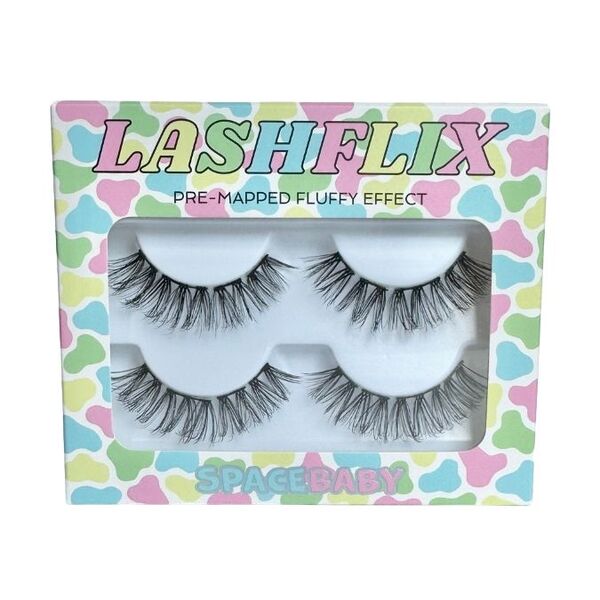 Space Baby Lashflix Flip Phone false eyelashes 2 sets (British brand)