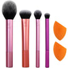 Real Techniques Makeup Brush Set 6pc Everyday Essentials, imported from the UK