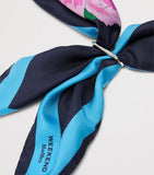 Weekend Max Mara silk scarf floral print 90cm, UK version