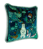 Emma J Shipley Terra Nova velvet cushion 45x45cm, imported from the UK