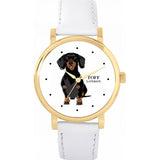 Superdrug Toff London White Ladies Black Dachshund Dog Watch 38mm- Buy online at McGrocer