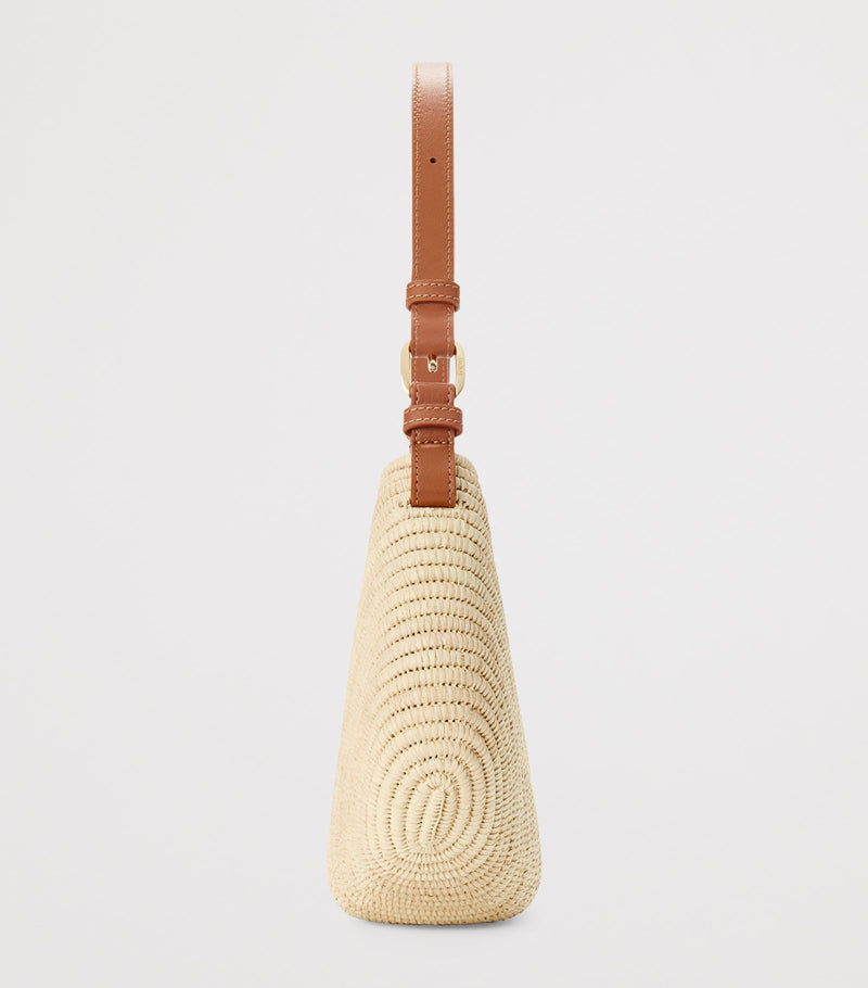 LOEWE medium raffia swing shoulder bag, UK version