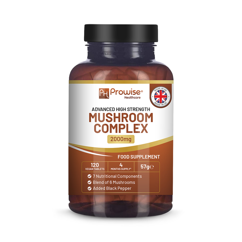 Prowise Healthcare Advanced Mushroom Complex 120 vegan tablets, UK version