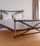 Vispring medium bedstead superb mattress 150cm x 200cm (British brand)