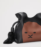 LOEWE Lion Intarsio Flamenco clutch bag medium - British product