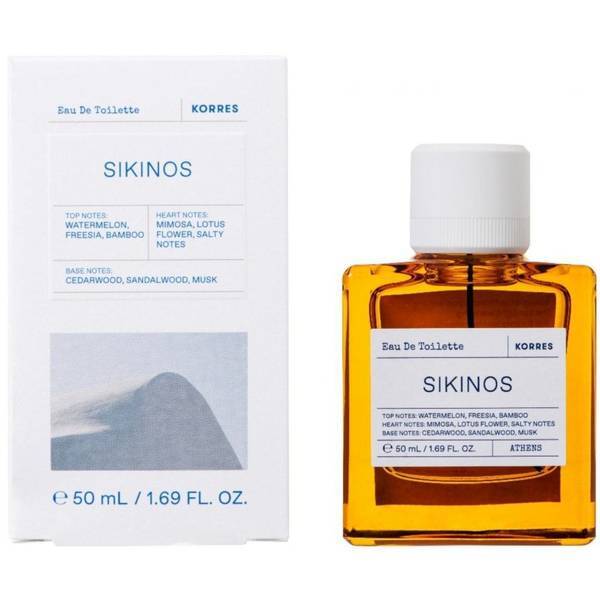 Korres Sikinos eau de toilette 50ml, imported from the UK