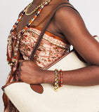 Eddie Borgo gold-plated torsade bracelet 19cm, imported from the UK