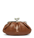 Weekend Max Mara Pasticcino small leather clutch bag, UK version
