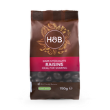 Holland & Barrett Holland & Barrett Dark Chocolate Raisins Snack 150g- Buy online at McGrocer