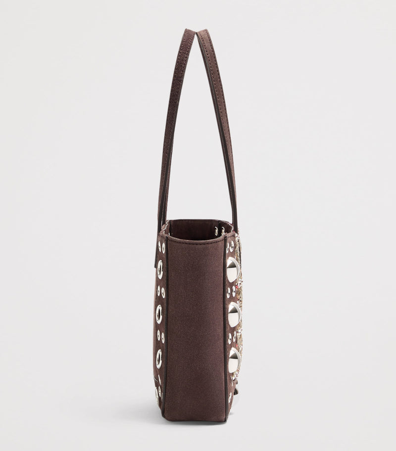 Valentino Garavani mini suede embroidered shoulder bag, UK version