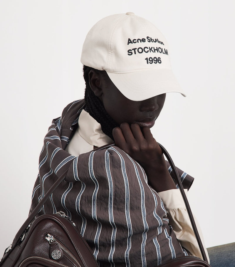 Acne Studios cotton logo cap adjustable, UK version