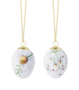Harrods Royal Copenhagen Set of 2 Porcelain Chamomile Eggs (6cm)- Buy online at McGrocer