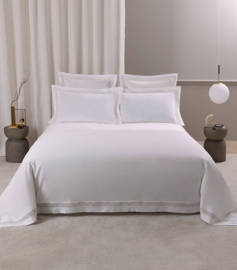 Frette Balance Lace pillowcase 65cm, imported from the UK