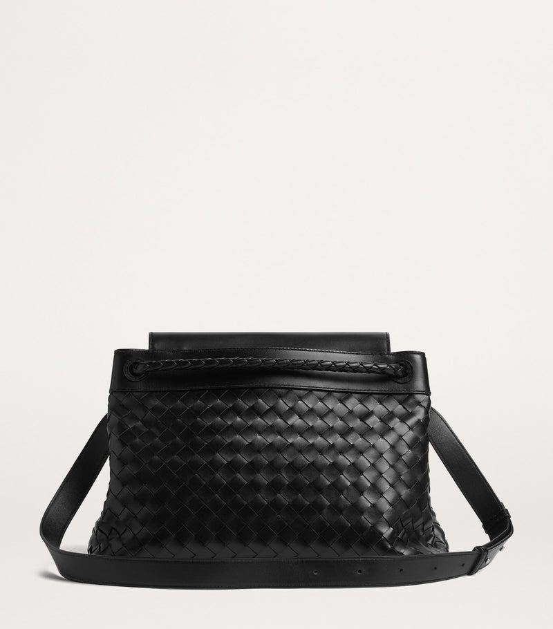 Bottega Veneta Andiamo messenger bag in calfskin with Intrecciato weave (British brand)