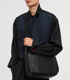 Bottega Veneta large leather Veneto messenger bag, UK version