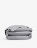 Triomphe cotton duvet cover - PLATINE - Double