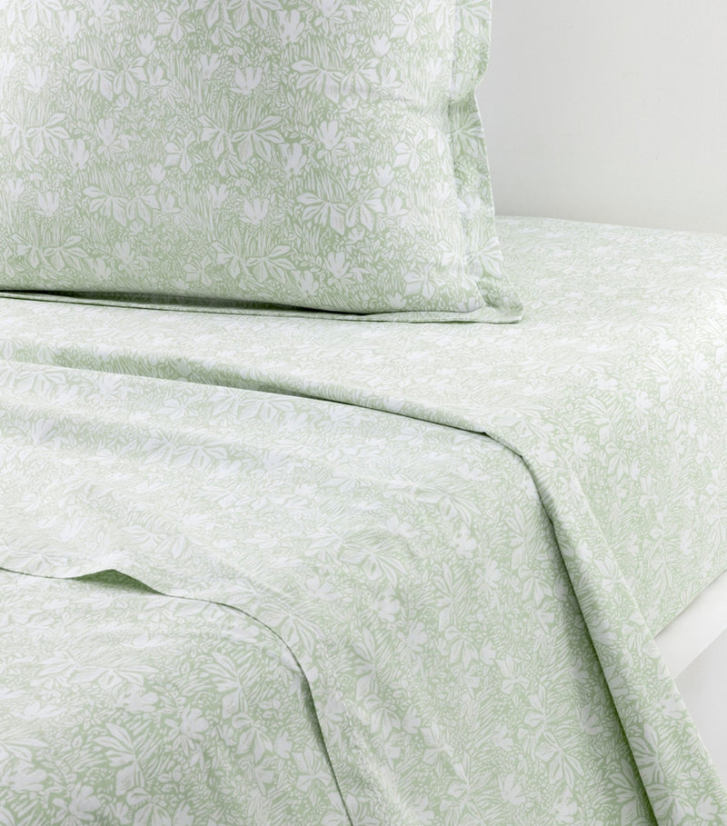 Yves Delorme Capri Amande Super King flat sheet, 270cm x 295cm (British brand)