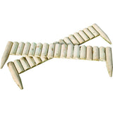 Fixed Log Edging regular pack of 2 half round pine logs, imported from the UK