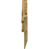 Fixed Log Edging regular pack of 2 half round pine logs, imported from the UK