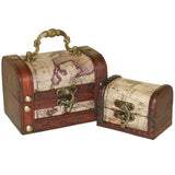 Something Different map design trinket boxes set of 2 (British brand)