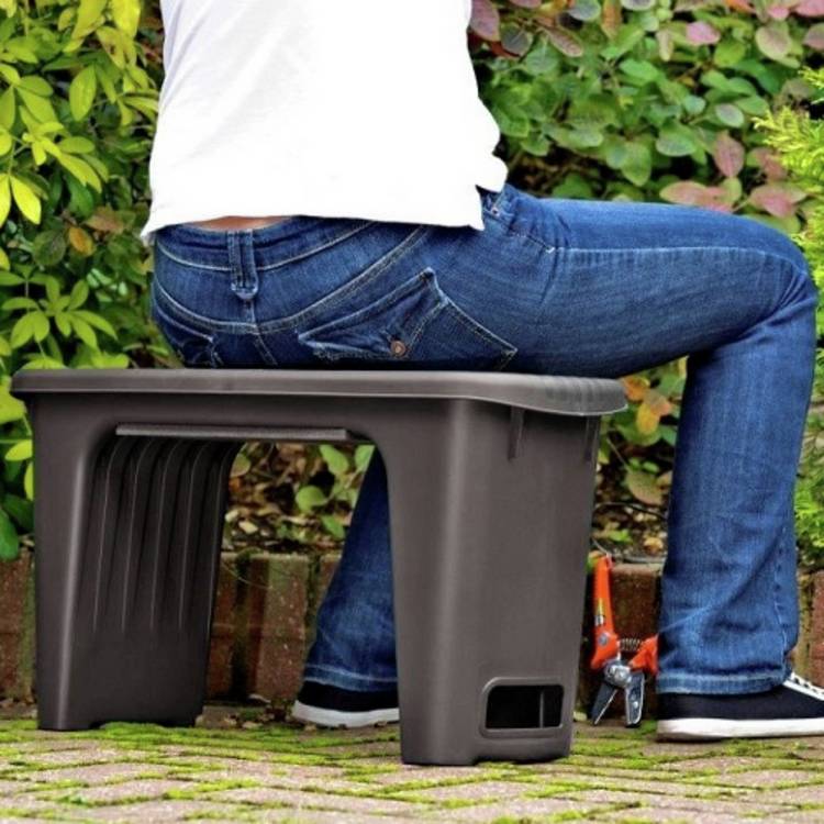 Strata padded garden kneeler with seat and tool storage - British product