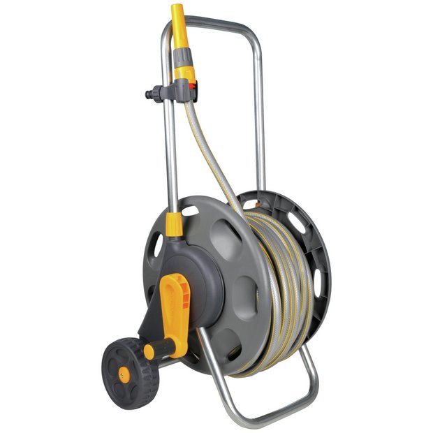 Hozelock assembled hose cart 50m, imported from the UK