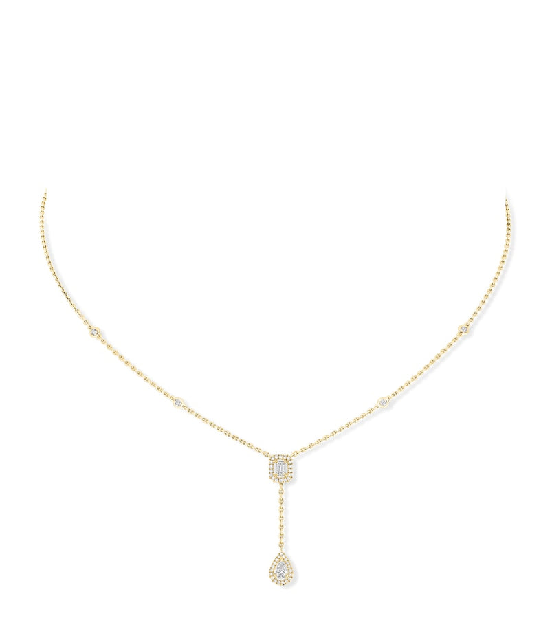 Messika My Twin yellow gold diamond necklace 0.36ct - British product