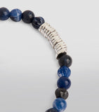 Tateossian sodalite and sterling silver discs bracelet, UK version