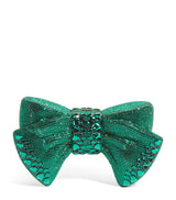 Harrods Judith Leiber x Harrods Embellished Just For You Bow Clutch Bag 12cm x 19cm x 6cm- Buy online at McGrocer