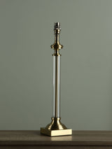 Next Laura Ashley Antique Brass Winston Glass Candlestick Table Lamp Base- Buy online at McGrocer