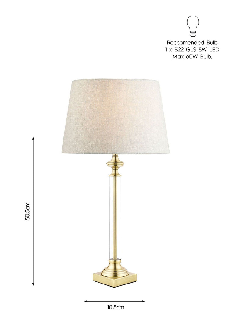 Laura Ashley Winston table lamp base antique brass, UK version