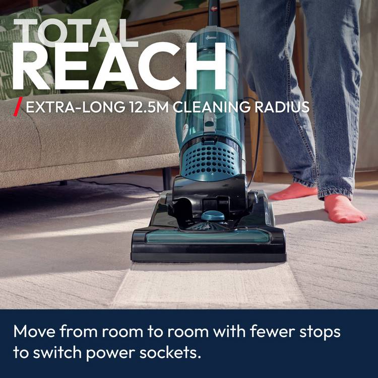 Hoover Breeze upright vacuum cleaner corded lightweight bagless, UK version