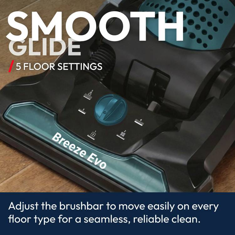 Hoover Breeze upright vacuum cleaner corded lightweight bagless, UK version