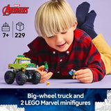 LEGO Marvel Hulk Truck vs. Thanos building toy set 76312 (British brand)