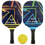 Hy-Pro 2-person pickleball set with paddles and bag (British brand)