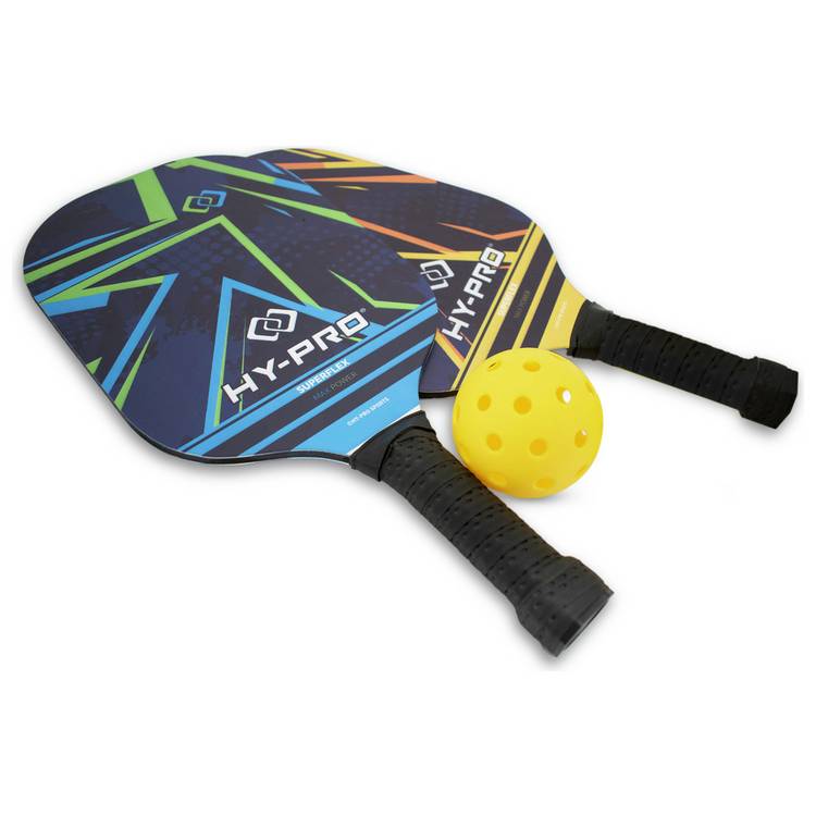 Hy-Pro 2-person pickleball set with paddles and bag (British brand)