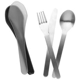 Smash stainless steel cutlery set in plastic pod, imported from the UK