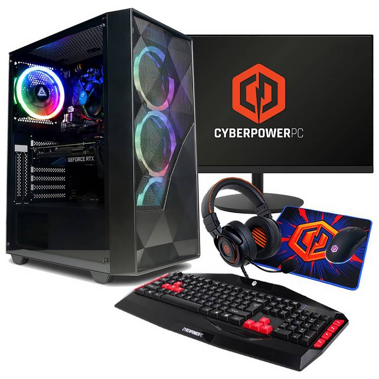 CyberPowerPC gaming PC bundle i5 RTX 4060, imported from the UK