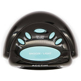 Acctim Aura LCD alarm clock black compact (British brand)