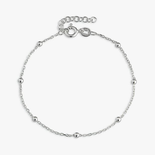Revere mini beaded station bracelet 20cm - British product