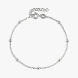 Revere mini beaded station bracelet 20cm - British product