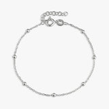 Revere mini beaded station bracelet 20cm - British product
