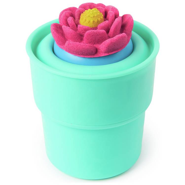 Kinetic Sand Squish Blossom sensory sand kit 227g, UK version