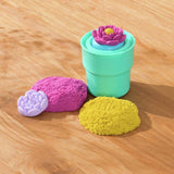 Kinetic Sand Squish Blossom sensory sand kit 227g, UK version