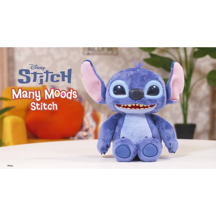 Disney Stitch Many Moods interactive plush toy, imported from the UK