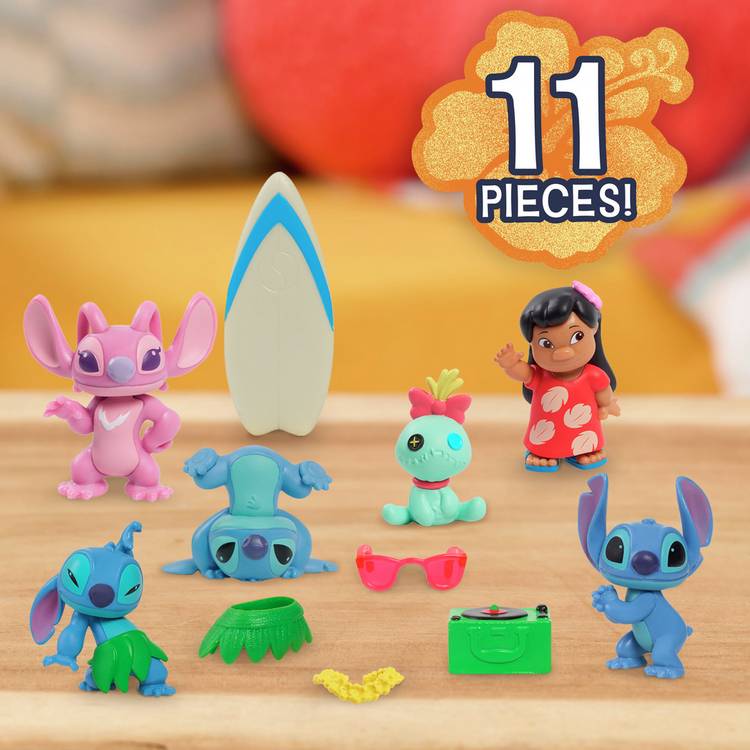 Disney Stitch collectible figure set 11-piece - British product