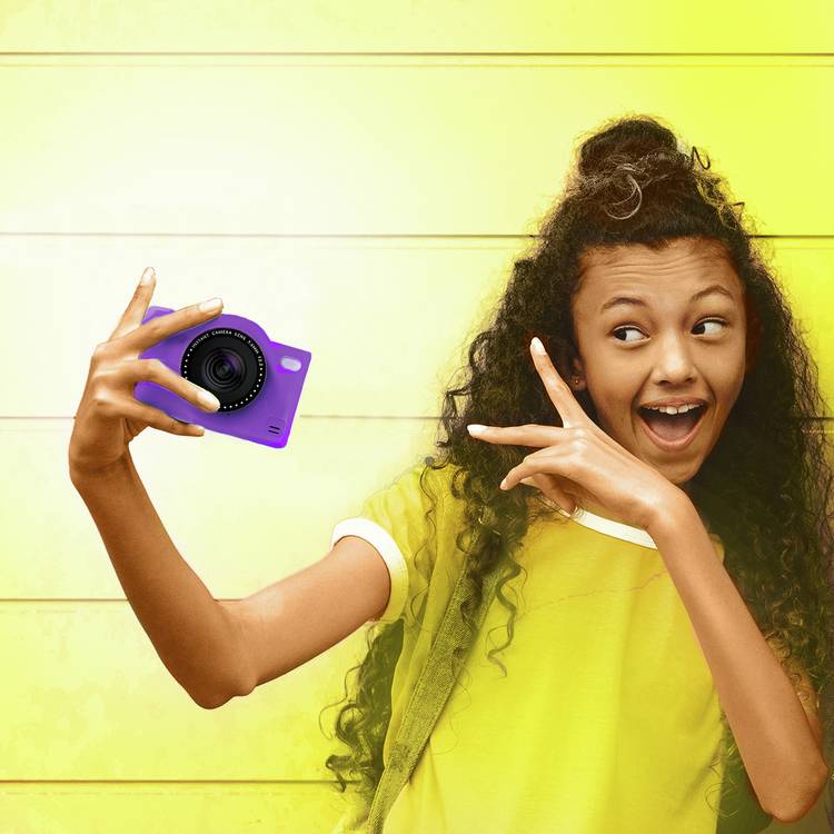 Photo Creator Pop Colour Purple children's digital camera, imported from the UK