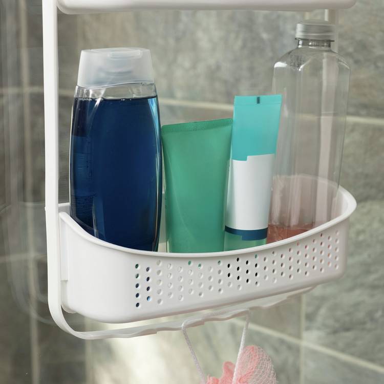 Addis 2 tier shower caddy white (British brand)