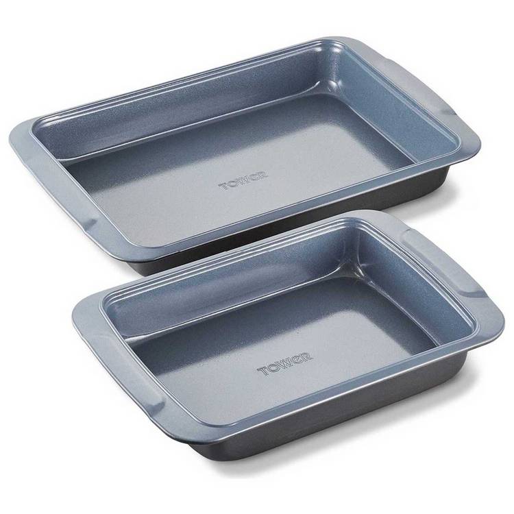Tower Cerasure non-stick roasting tray set 2 piece (British brand)