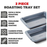 Tower Cerasure non-stick roasting tray set 2 piece (British brand)